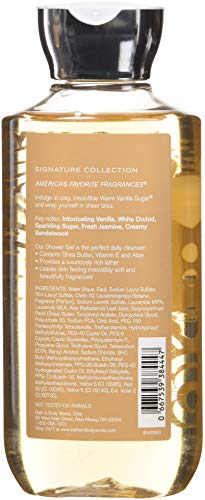 Bath And Body Works Warm Vanilla Sugar Signature Collection Shower Gel, 10 Oz, New Packaging