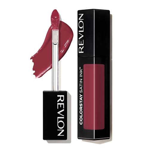 Revlon Liquid Lipstick, Face Makeup, Colorstay Satin Ink, Longwear Rich Lip Colors, Formulated With Black Currant Seed Oil, 005