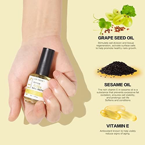 Louinstic Gel Nail Polish Remover - Quick Gel Polish Remover For Nails In 3-5 Minutes, Gel Nail Remover With Nail Cuticle Oil An