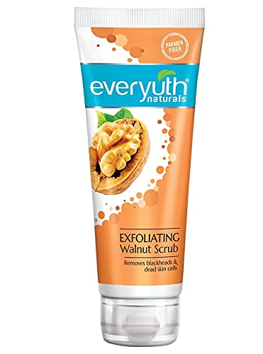 Everyuth Naturals Exfoliating Walnut Scrub Paraben Free Removes Blackheads And Dead Skin Cell 200 Gm, Pack Of 1
