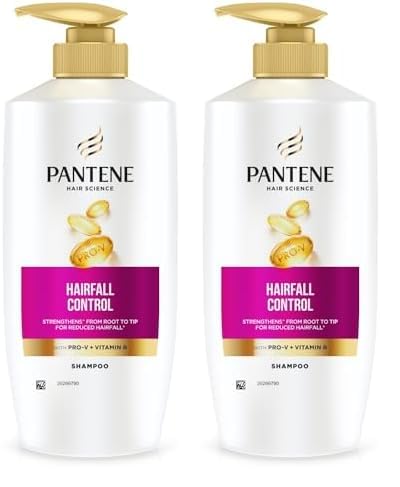 Pantene Hair Science Hairfall Control Shampoo 715Ml With Pro-Vitamins & Vitamin B For Reduced Hairfall,For All Hair Types, Shamp