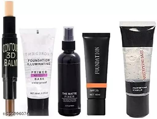 Glowhouse Make Up Combo Kit For Girls & Women, 1 Foundation Illuminater Primer Base, 1 Free Matti Fying Primer, 2 In 1 Concealer