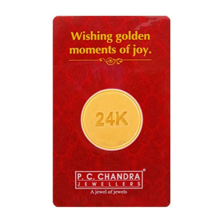 P.C. Chandra Jewellers 24K (995) 2 Gm Yellow Gold Coin