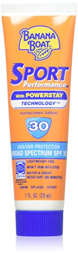 Banana Boat Sport Performance Sunscreen Lotion 30 Spf 1 Oz(Pack Of 5)