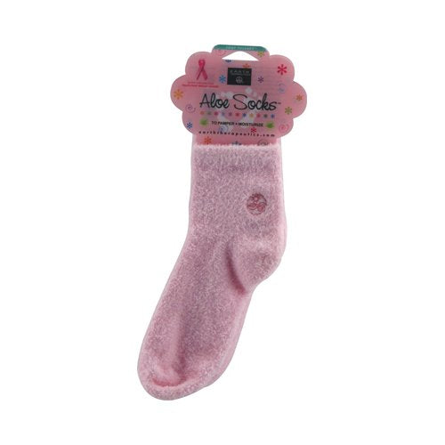 Earth Therapeutics Aloe Socks Pink - 1 Pair(D0102H5Wu6J)