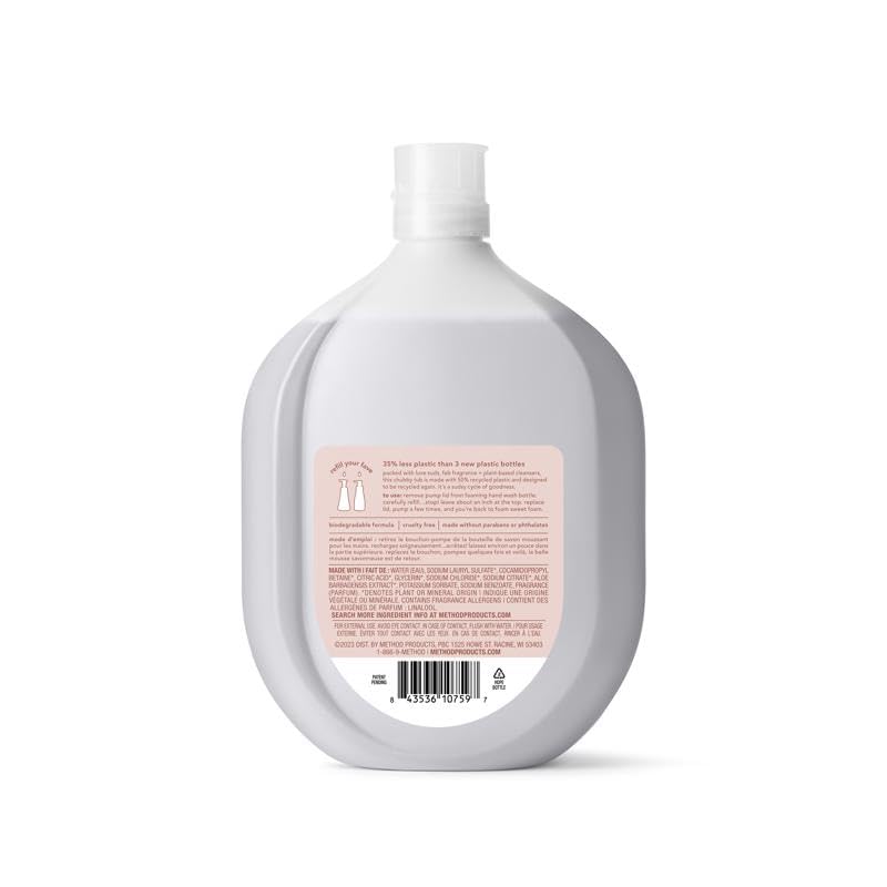 Method Foaming Hand Soap Refill, Vanilla + Raspberry, Biodegradable Formula, 28 Fl Oz (Pack Of 1)