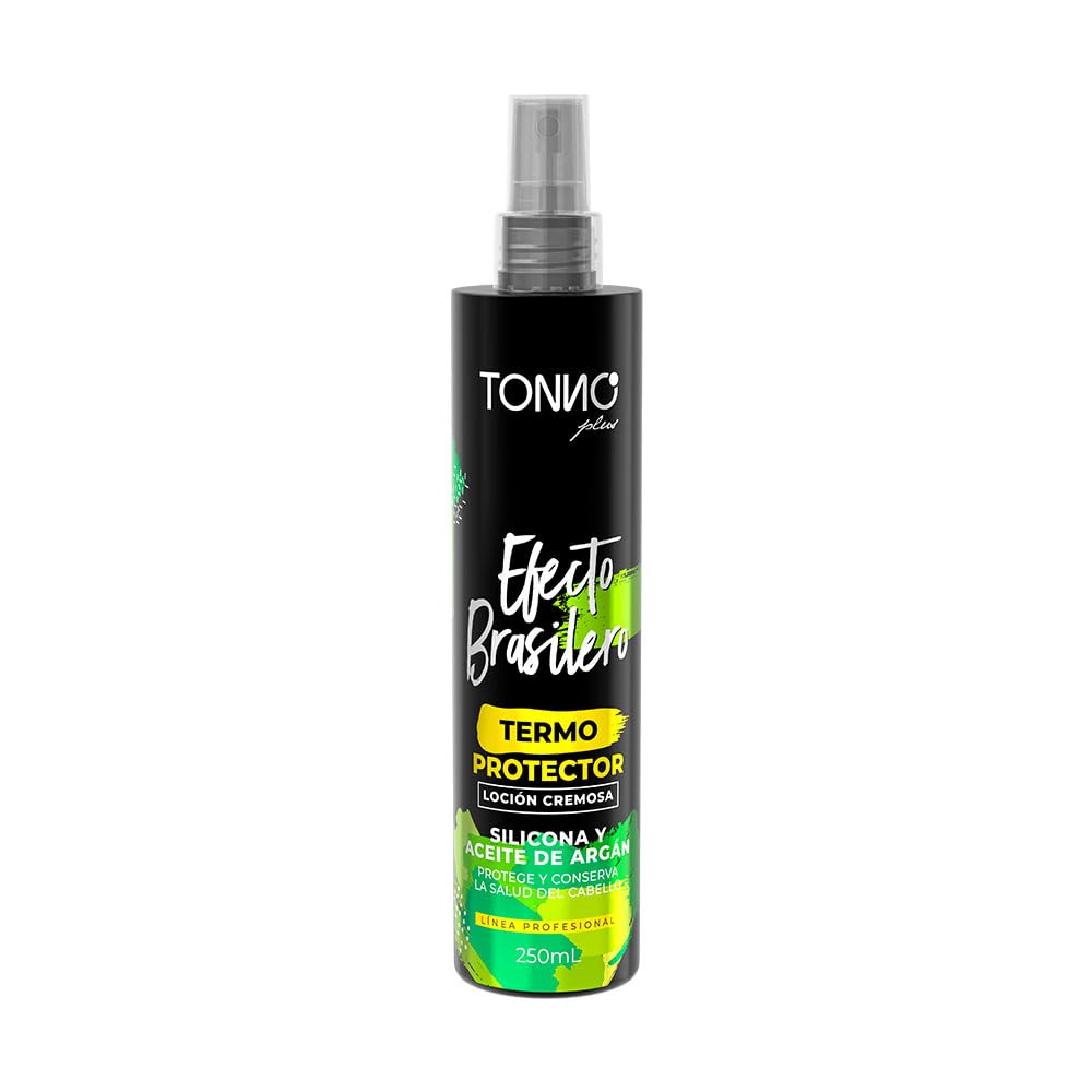PLACENTA LIFE Tonno Plus Efecto Brasilero Heat Protectant Spray Cream 8.45 fl oz  Hair Thermal Protectio with Argan Oil & Silic