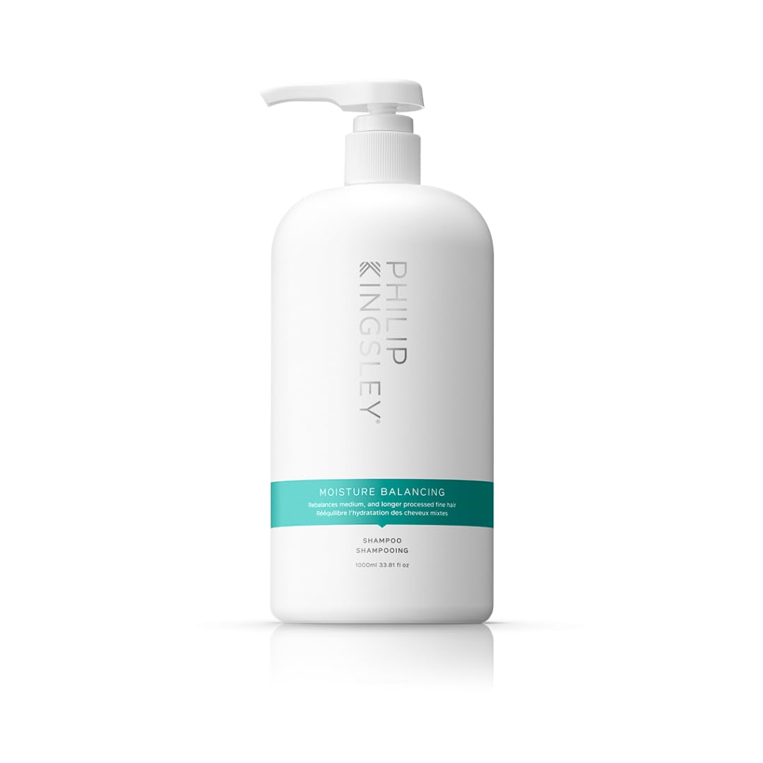 PHILIP KINGSLEY | Moisture Balancing Combination Shampoo | Hydrating for Dry and/or Oily Hair | Anti-Frizz, Antioxidant Shampoo 