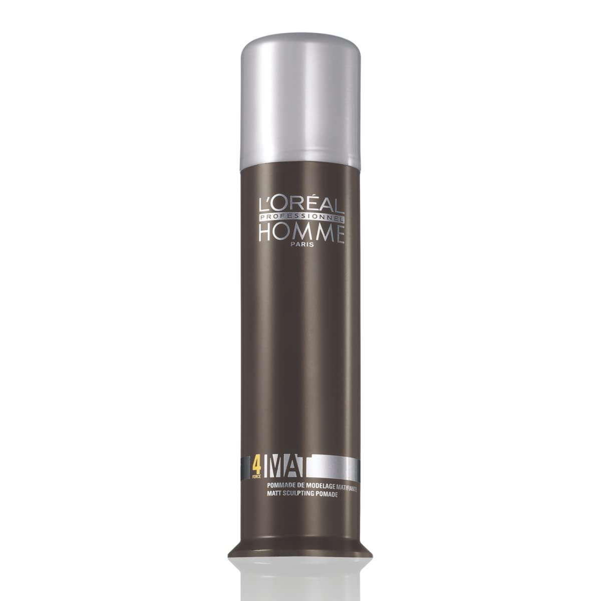 L'Oreal Professionnel Mens Styling Pomade - For All Hair Types, Provides Medium Hold and Matte Finish