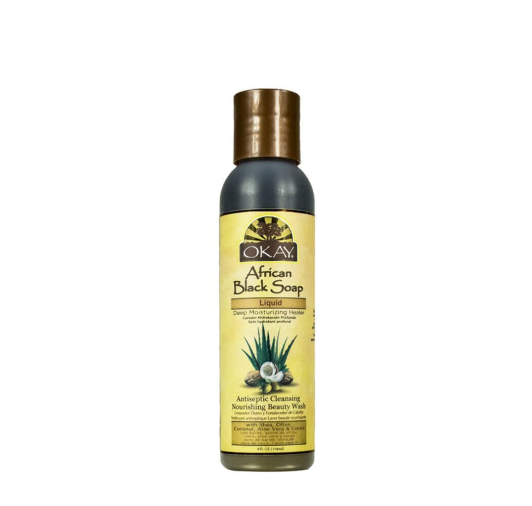 Okay Black Soap Liquid 4 oz.