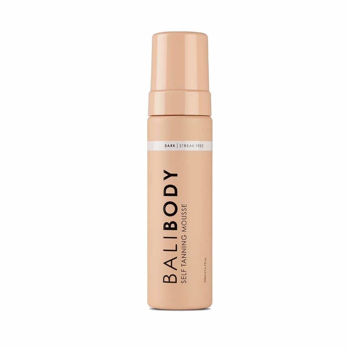 Bali Body Self-Tanning Mousse - Dark | Natural Bronzed Shade, Streak-Free Green Based Tinted Self-Tanner for All Skin Types | Ve