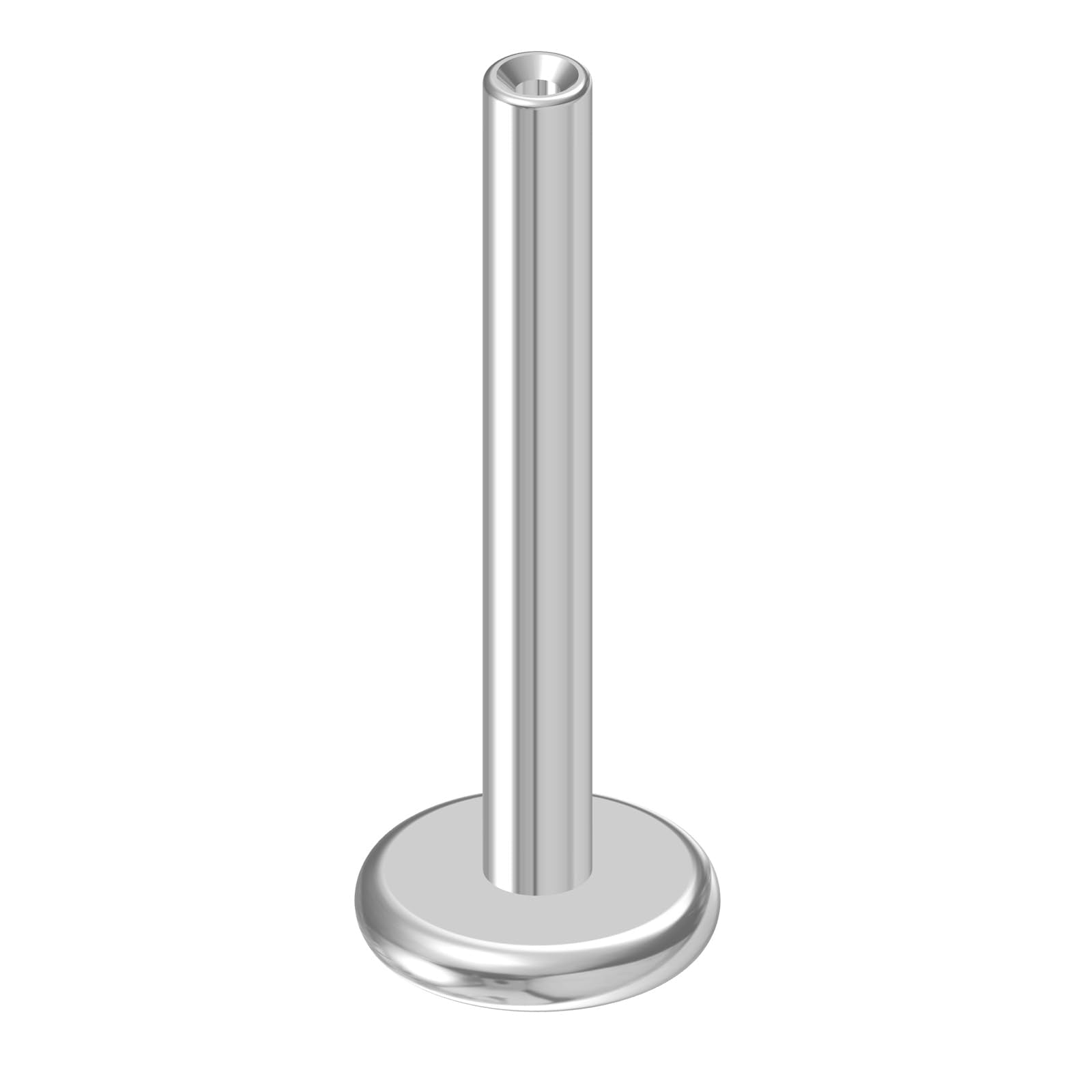 NewkeepsR 16G  10mm Threadless Flat Back Labret Stud Post Replacement, Implant Grade 1.2mm Press Fit Flatback Push In Unthreaded