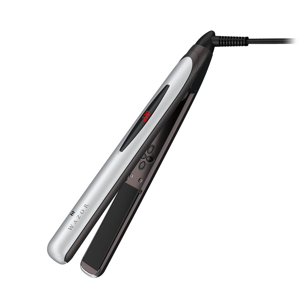 Flat Iron 2 in 1 Hair Straightener and Curler Professional Ceramic Flat Iron Instant Heat Up with Automatic Shut Off and Digital