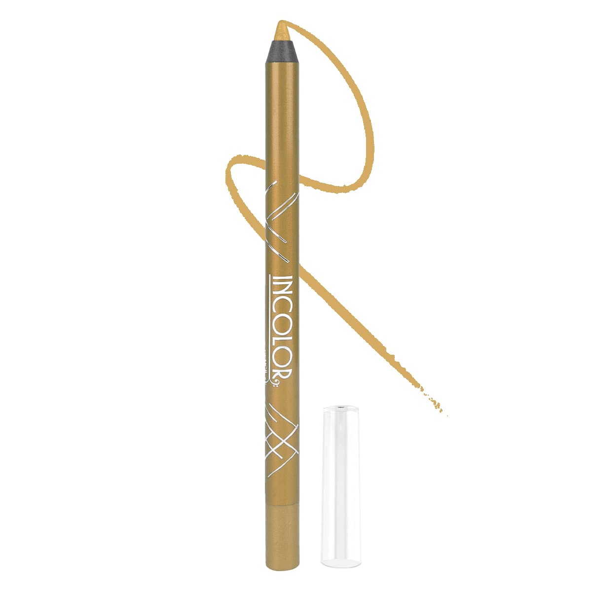 Incolor Glide Gel Eye Kajal, Long Lasting, Light Weight, Waterproof And Smudge Proof Kajal For Girl And Women, 1.2G (4 Pure Gold