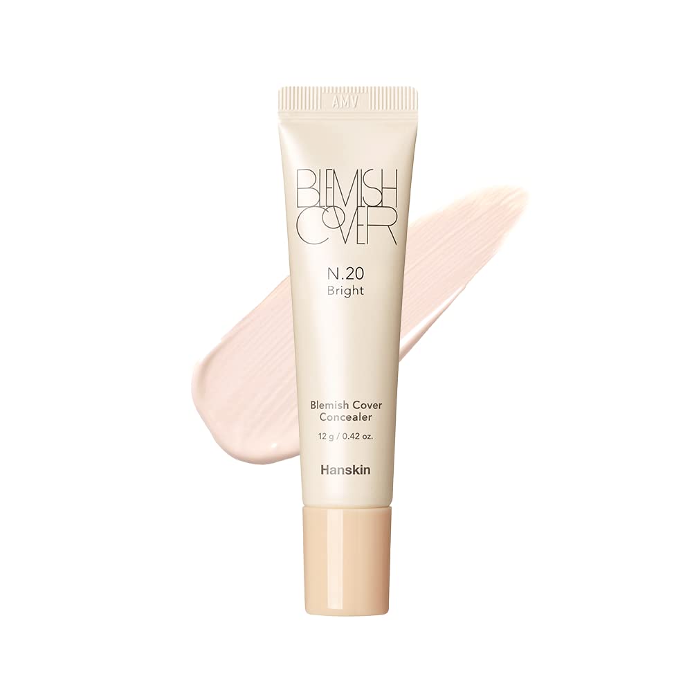 Hanskin New Blemish Cover Full Coverage Concealer, Under Eye Brightener, Conceal & Brighten Dark Circles, Semi Matte Creamy Form