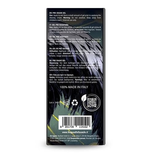 The Goodfellas' Smile, Pre Shave Oil/Gel, Made in Italy, Large 5.1 oz. Size (Dawn of Glory/Unscented)