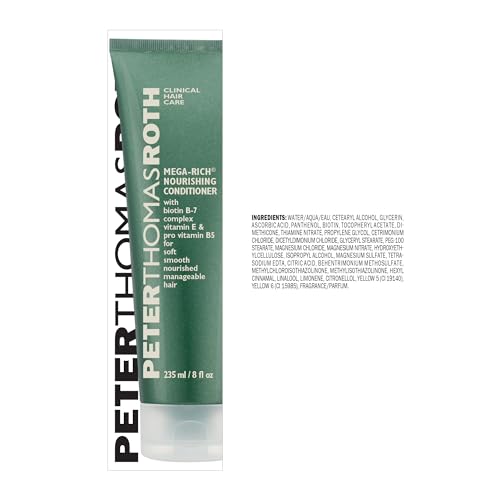 Peter Thomas Roth Mega-Rich Nourishing Conditioner, Biotin B-7 Complex Conditioner For Softer, Smoother, Healthier-Looking Hair,