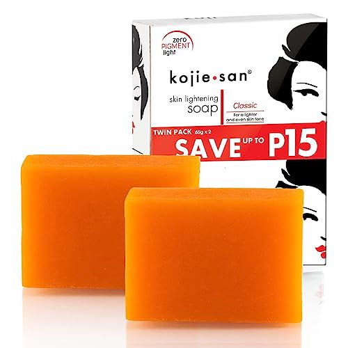 Kojie San Skin Lightening Soap With Nourishing Coconut Oil And Fresh Orange Fragrance For Natural Beauty, 65G Bar Of 2