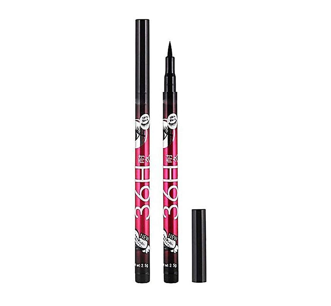 36H Precision Liquid Waterproof Lash Eyeliner Pencil | Eye Liner (Black) (Pack Of 1) Matte Finish