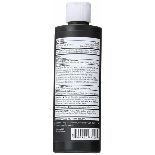 DHS Tar Shampoo 8 oz - Buy Packs and Save (Pack of 2)