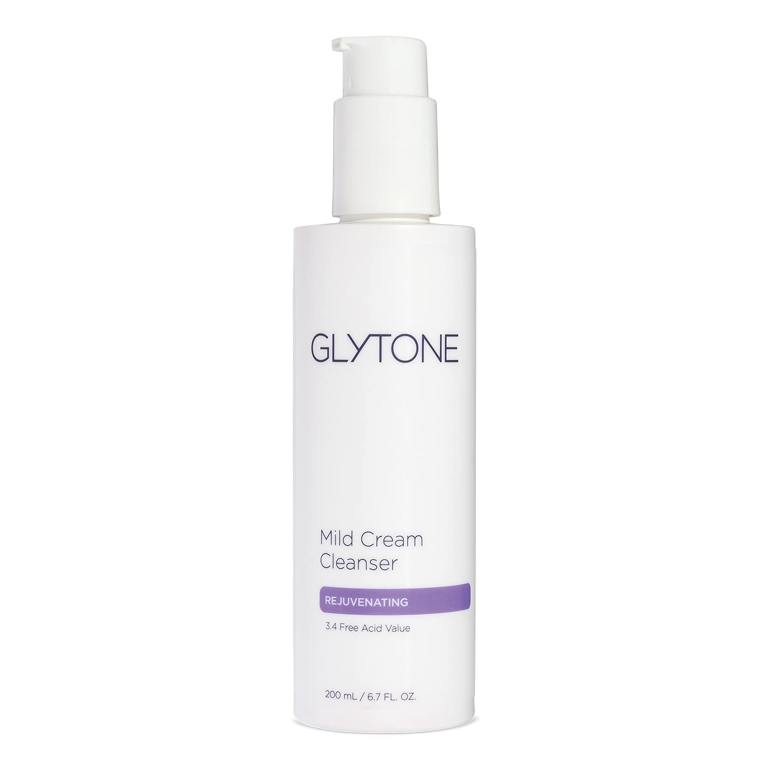 Glytone Mild Cream Cleanser with 3.4 Free Acid Value Glycolic Acid, Glycerin, Creamy for Dry Skin, Citrus Oil, Exfoliate and Moi