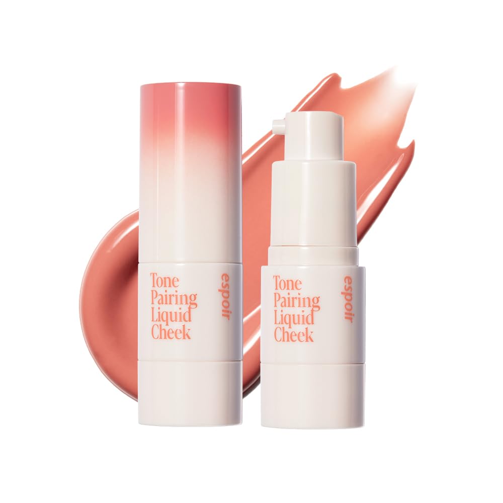 Espoir TonePairing Liquid Blush #4 Persimmon | Moisturizing Formula for Dewy Cheeks, ColorLasting Technology for Longevity, Wa