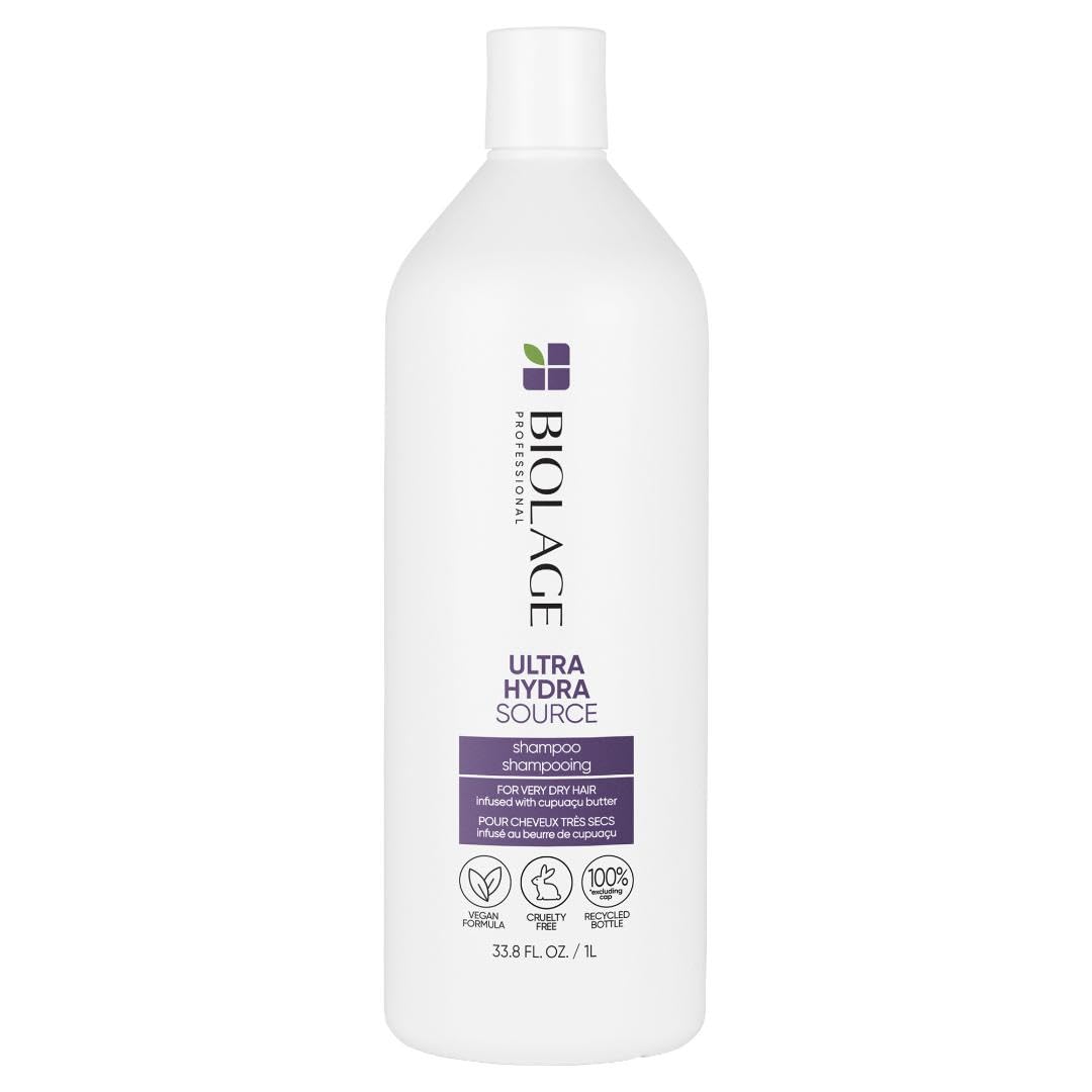 Biolage Ultra Hydra Source Shampoo | Deep Hydrating Shampoo For Very Dry Hair | Moisturizes Hair To Prevent Breakage | Paraben &