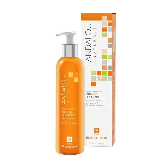 Andalou Naturals Meyer Creamy Cleanser, Lemon 6 oz (Pack of 3)