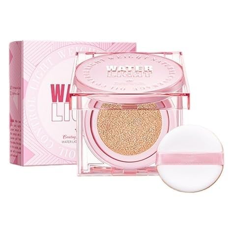 Glow Cushion Foundation Makeup, Jelly Cushion Foundation Pink Hydrating,LongLasting, Double Coverage, Cleanbeauty, Lightweight,
