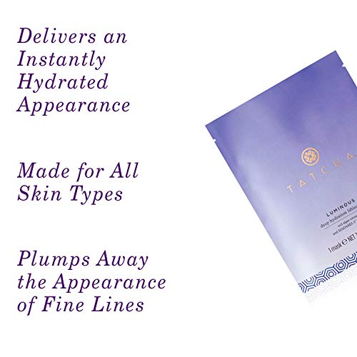 Tatcha Luminous Deep Hydration Lifting Mask  Single Use Mask For Luminous Skin, 20 Ml  068 Oz