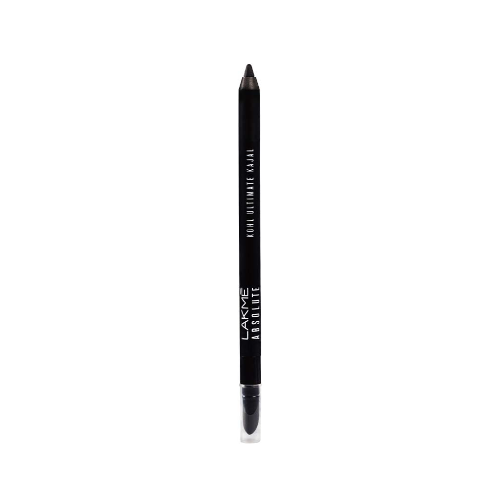 Lakme Absolute Ultimate Kohl Kajal, Black, Water Resistant, Lasts Upto 16 Hrs, 1.2 G