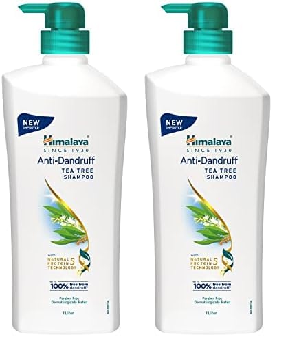 Himalaya Anti Dandruff Shampoo With Tea Tree Removes Dandruff & Soothes Sclap, 1 Ltr (Pack Of 2)