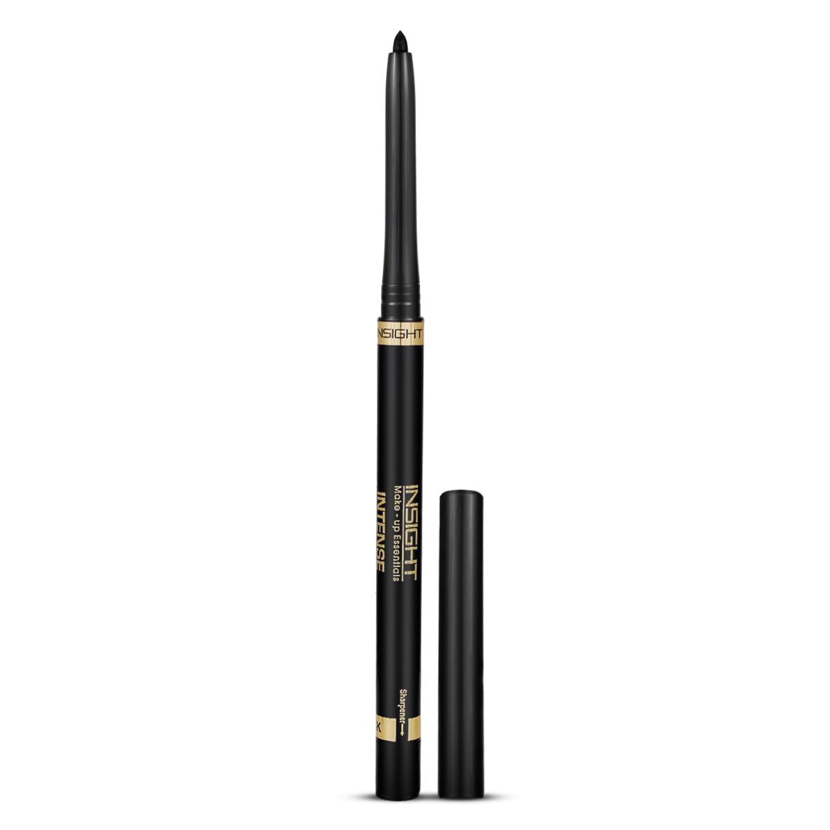 Insight Intense Kohl Kajal (Black) 20G - Creamy Texture, Single Stroke Application, Quick-Drying & Waterproof For All-Day Comfor