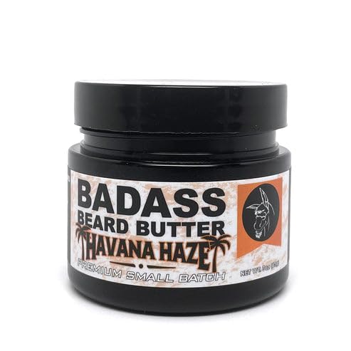 Badass Beard Care Beard Butter For Men - Havana Haze, 3 Oz - Made Of Natural Ingrediens For Healthy, Soften And Itchness Free Be