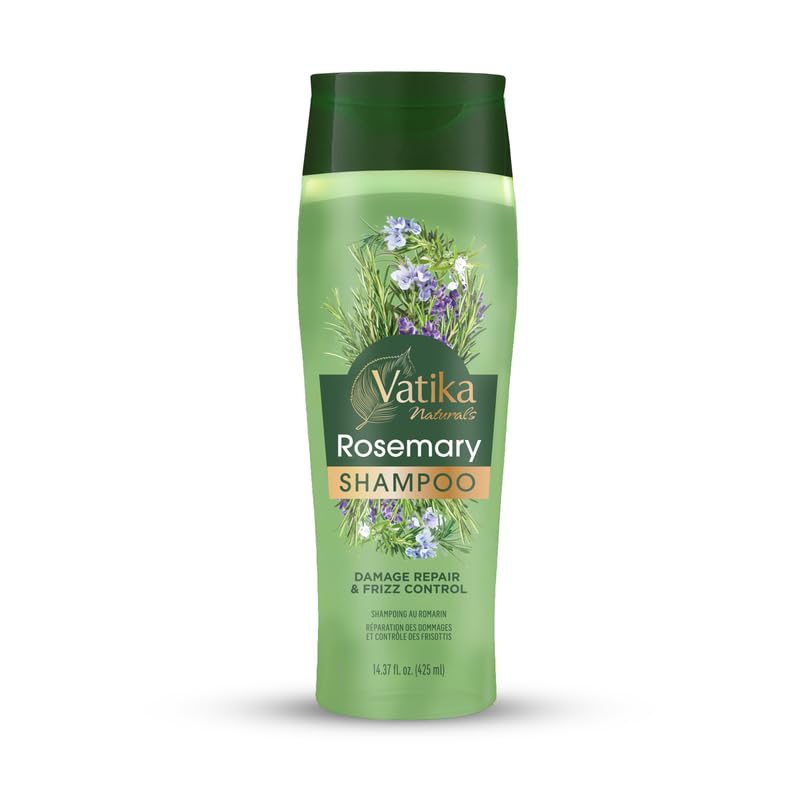 Vatika Naturals Rosemary Shampoo, 400 ml, Shampoo for all hair types, Antidandruff shampoo, Promotes Hair Growth, Nourishes & C