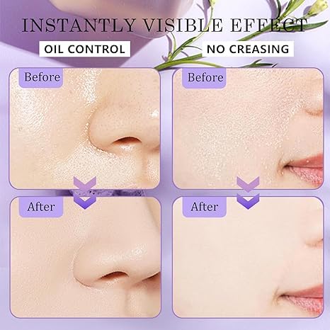 Jelly Pressed Setting Powder,Oil Control Face Pressed Powder,Clear Matte Oil Control Face-Long Lasting Finishing & Waterproof