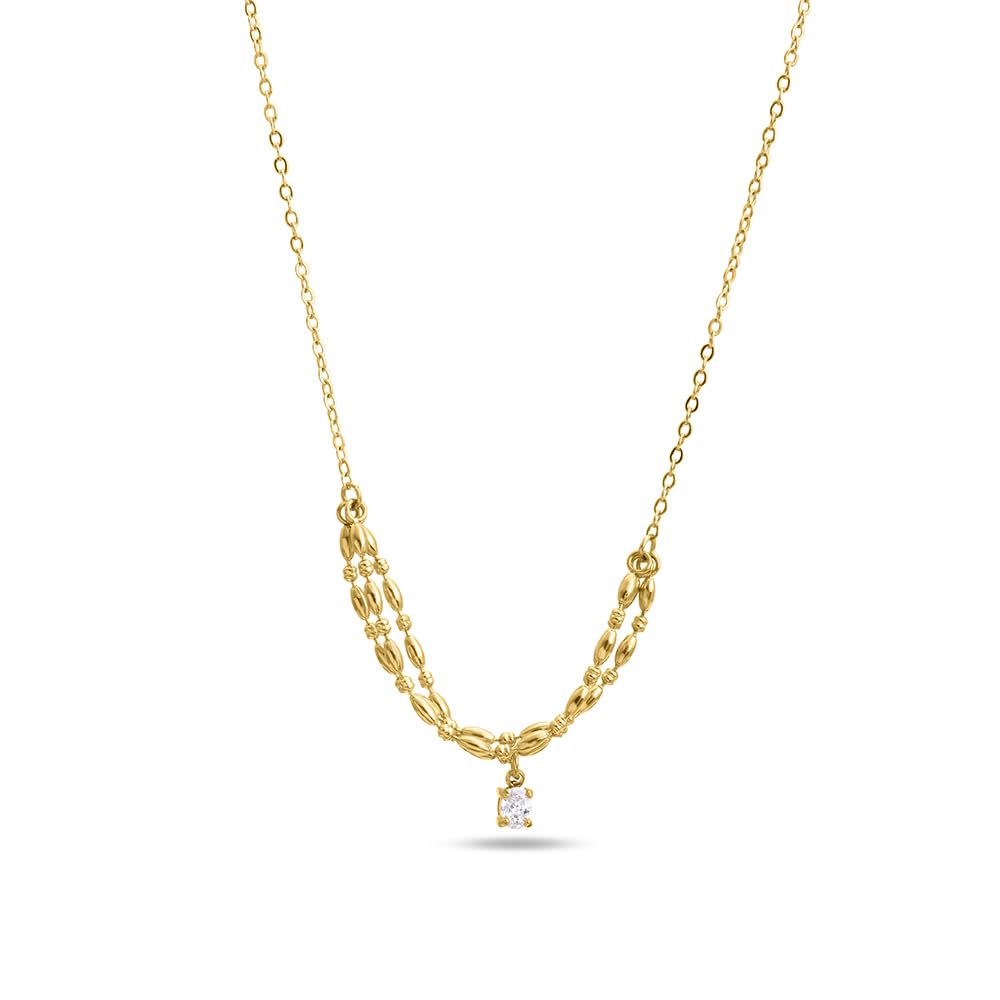 Palmonas Vintage Vibe Gold Necklace For Womens  Waterproof & AntiTarnish