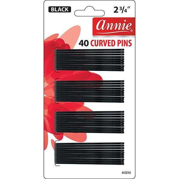 Annie Curved Pins 2 3/4 40Ct Black