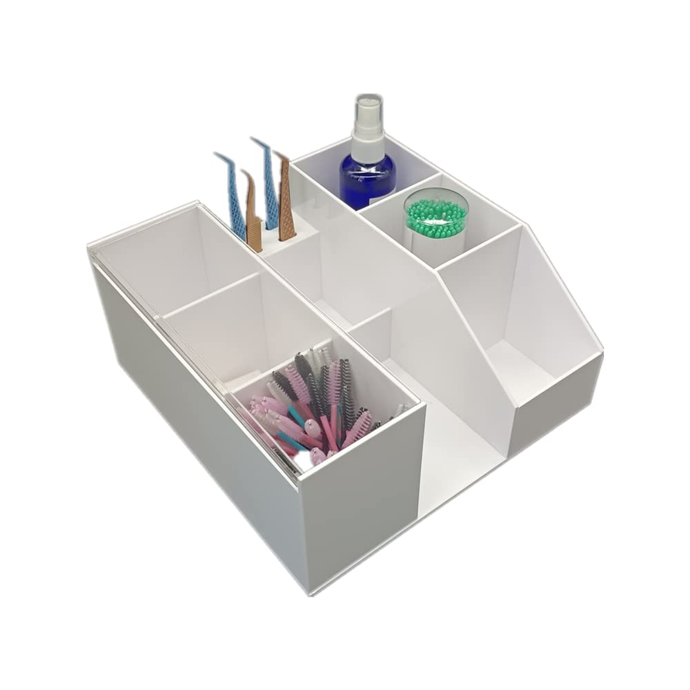 LIXIMMAZN Acrylic Large Capacity Makeup Organizer, Grafting Beauty Extension Supplies Lash Storage Display, Eyelash Storage Case