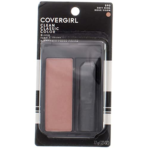CoverGirl Classic Color Blush, Soft Mink [590], 0.3 oz (Pack of 4)