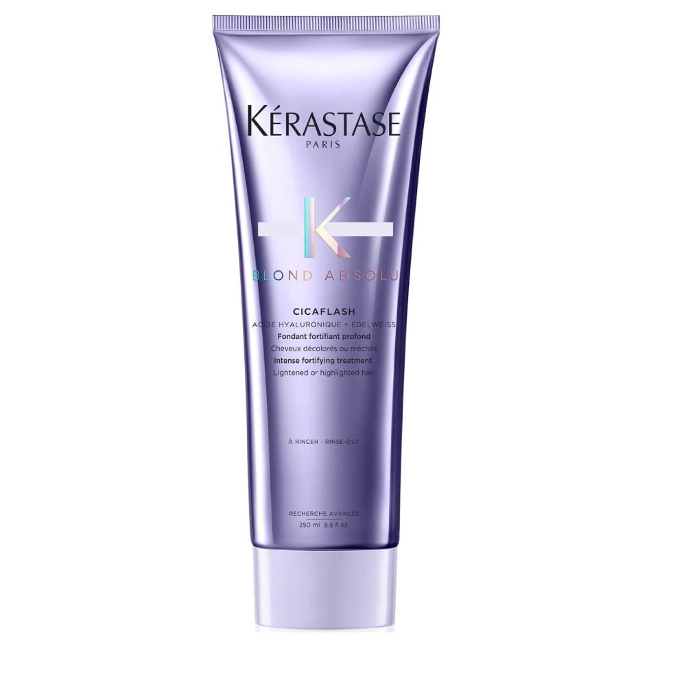 KERASTASE Blond Absolu Cicaflash Conditioner | For Bleached, Highlighted, and Damaged Hair | Repairs and Nourishes | Protects Ag