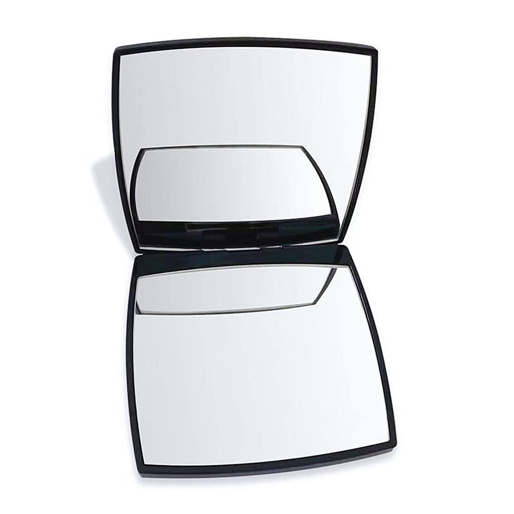 Eutech Fashion Compact Cosmetic Mirror, Elegant Compact Purses Makeup Mirror, Small Compact Mirror 2 X 1 Magnification, Square,