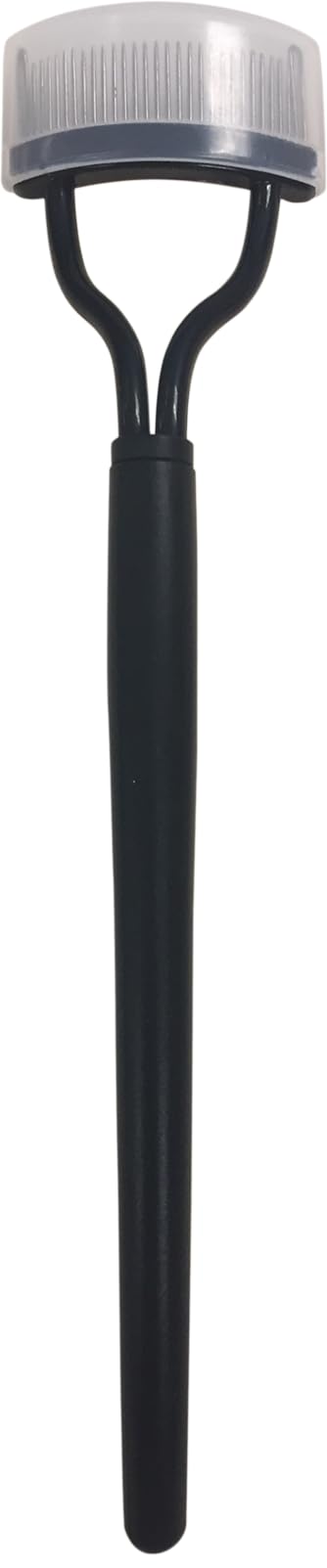 Trim Contour Lash Comb With Cover - Professional Eyelash Separator - Natural-Looking Defined Lashes - Metal Bristles - Curved De