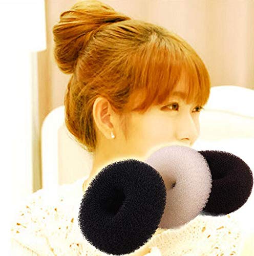 3Pcs Donut Hair Bun Maker Ring Style Bun Maker Set Chignon Hair Doughnut Shape Hair Styling Tool For Women Girls Large+Middle+Sm