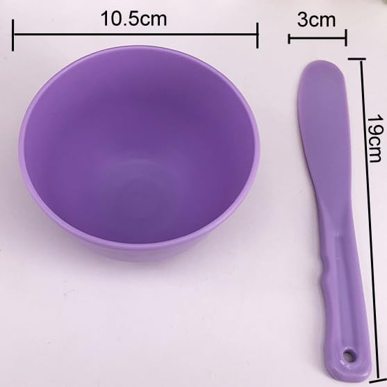 3 Sets Rubber Facial Mask Mixing Bowl With Plastic Spatula Facemask Bowl Mud Mask Mixing Bowl DIY Skin Care Mixing Tool Kit for