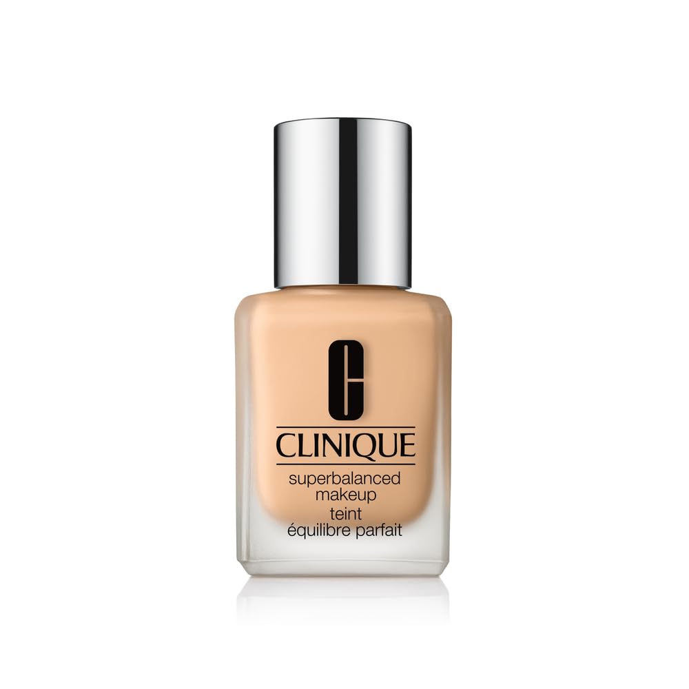Clinique Superbalanced Oil Free Liquid Foundation Makeup For Dry to Oily Skin Types | Hydrating + Moisturizing, Light, 1 Fl Oz