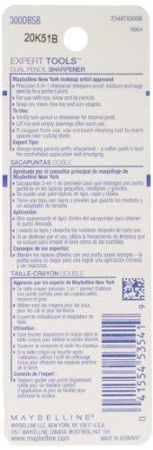 Maybelline New York Expert Tools Dual Sharpener, 2 Pack