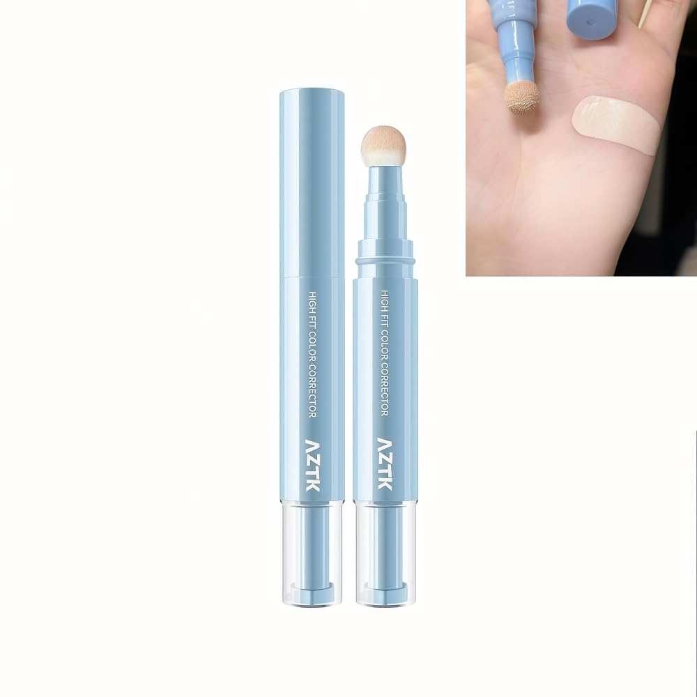 AZTK High Fit Color Corrector Concealer Stick, Highlighter, Silky Texture, Long Lasting, Sponge Tip (L01, 4.6g)