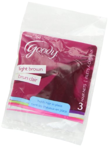 Goody Hair Nets - 3 Count - Light Brown