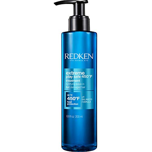Redken Extreme Play Safe Heat Protectant Spray & Leave In Conditioner| For All Hair Types | Helps Reduce The Appearance Of Split